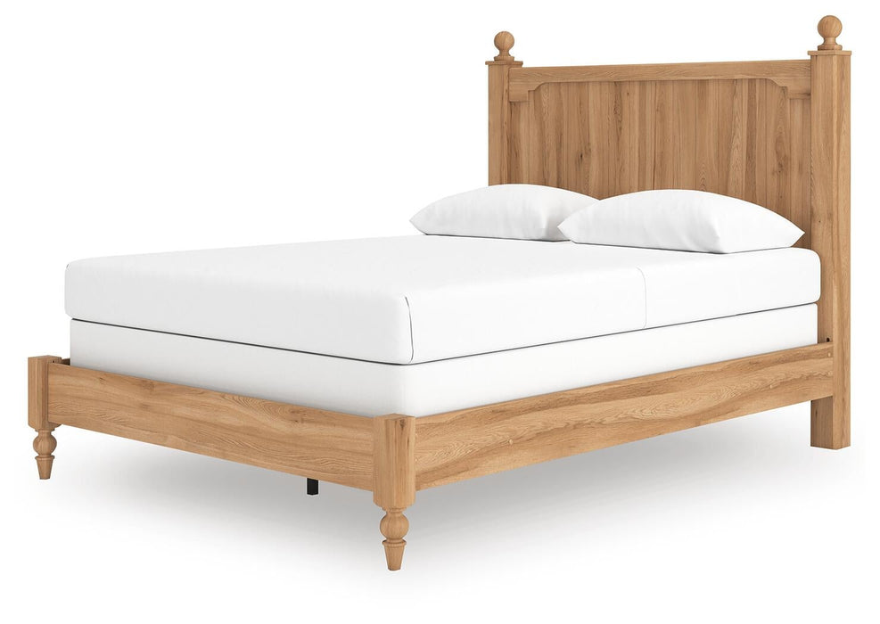 Aleaport Queen Panel Bed with Mirrored Dresser