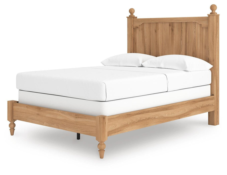 Aleaport Full Panel Bed with Mirrored Dresser and Nightstand