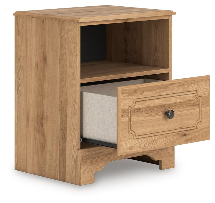 Aleaport Twin Panel Bed with Mirrored Dresser and Nightstand