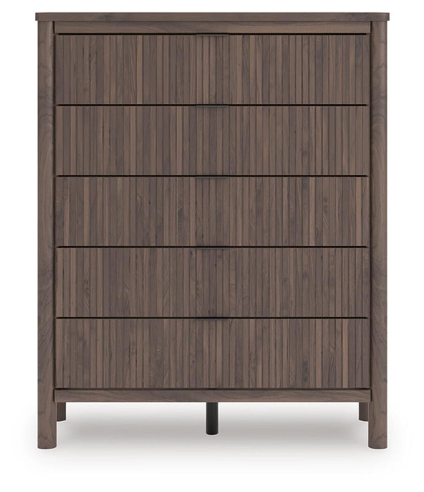 Pamytta Queen Panel Platform Bed, Dresser, Mirror, Chest and Nightstand