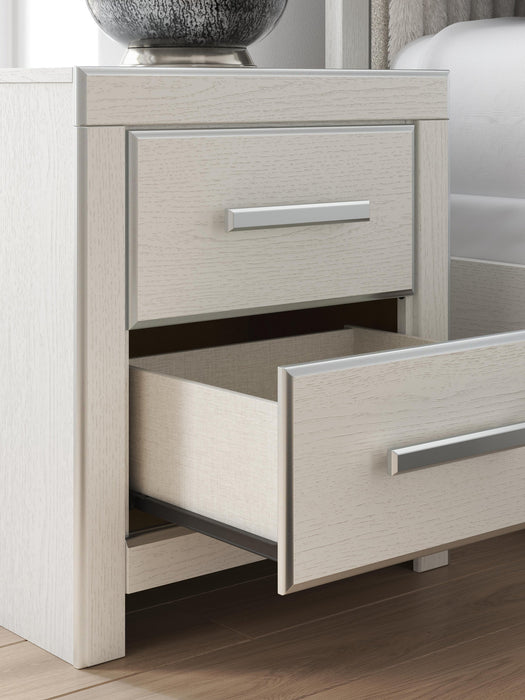 Zuraleus Queen Upholstered Panel Platform Storage Bed, Dresser, Mirror, Chest and Nightstand