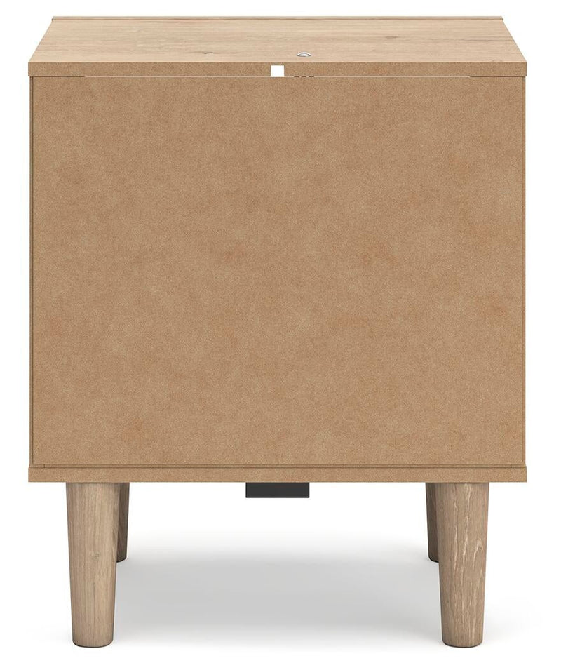 Cielden Full Upholstered Bed with Roll Slats, Dresser, Mirror and Nightstand