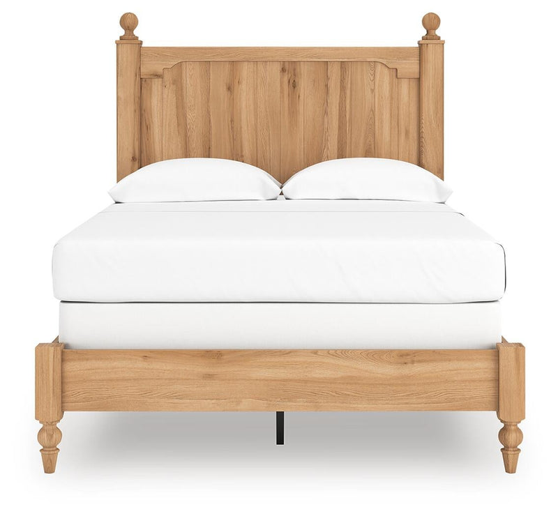 Aleaport Full Panel Bed with Mirrored Dresser