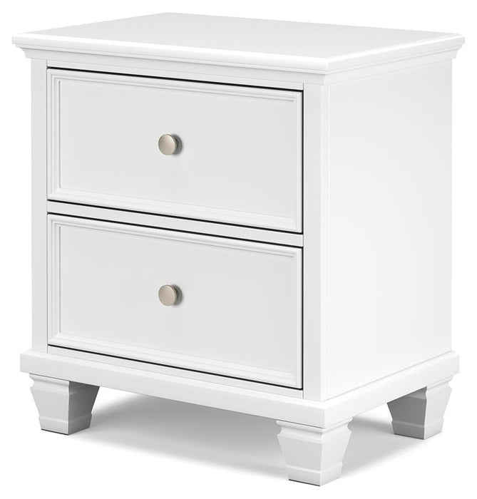 Fortman King Panel Storage Bed with Mirrored Dresser and Nightstand