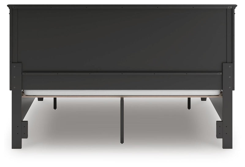 Lanolee California King Panel Storage Bed, Dresser and Mirror