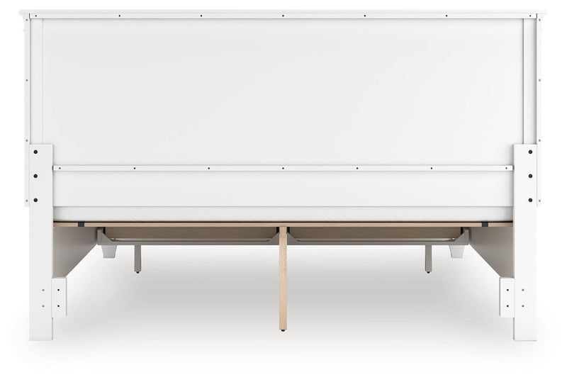 Fortman King Panel Storage Bed with Mirrored Dresser