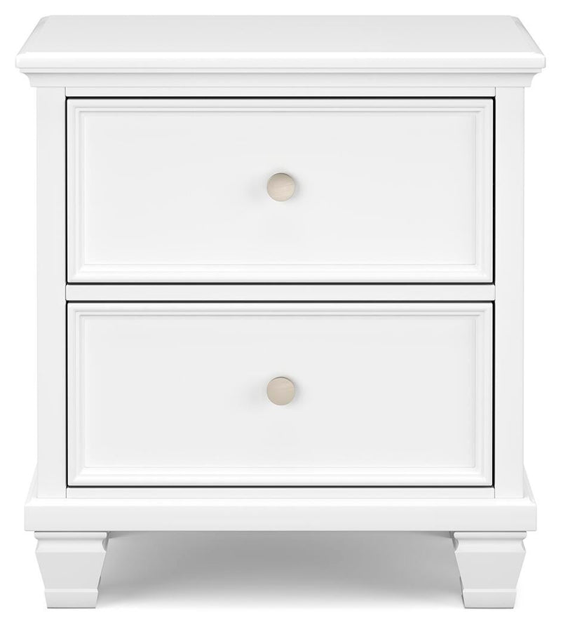 Fortman Twin Panel Storage Bed, Dresser, Mirror and Nightstand