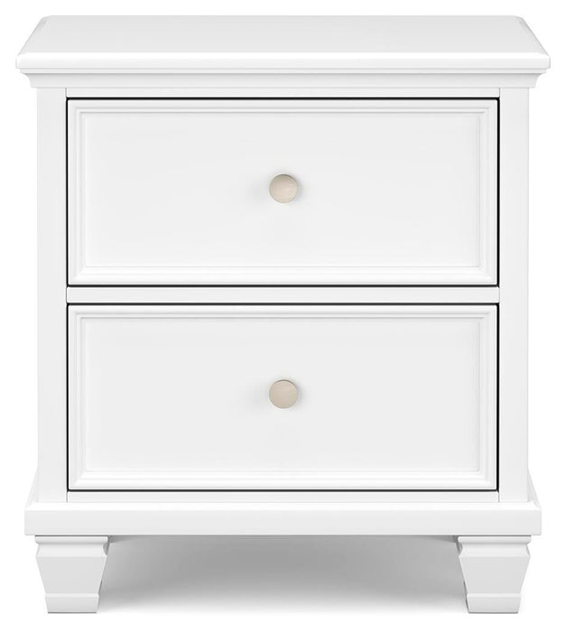 Fortman Twin Panel Storage Bed, Dresser, Mirror and Nightstand
