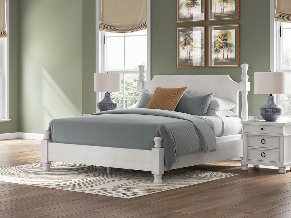 Rowlenstown King Poster Bed, Dresser and Mirror