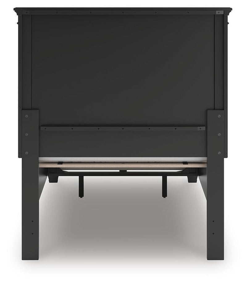 Lanolee Twin Panel Storage Bed, Dresser and Mirror