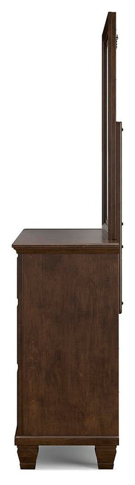 Danabrin Queen Panel Storage Bed, Dresser and Mirror