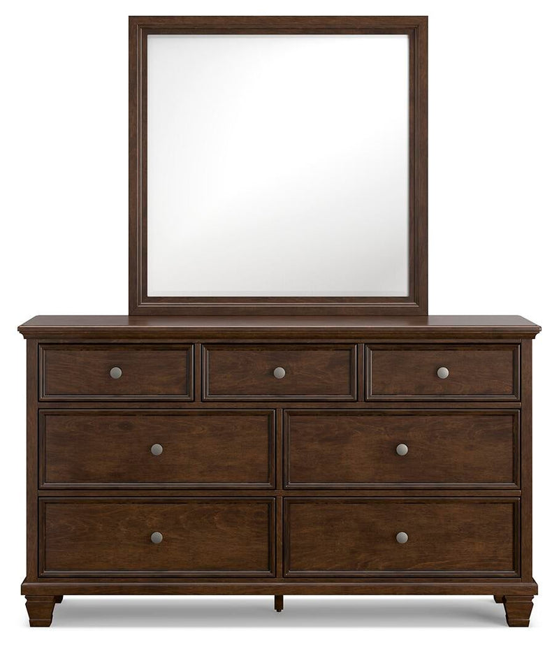 Danabrin Full Panel Storage Bed, Dresser and Mirror