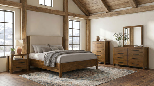Adderley 5-piece California King Bedroom Set Warm Brown