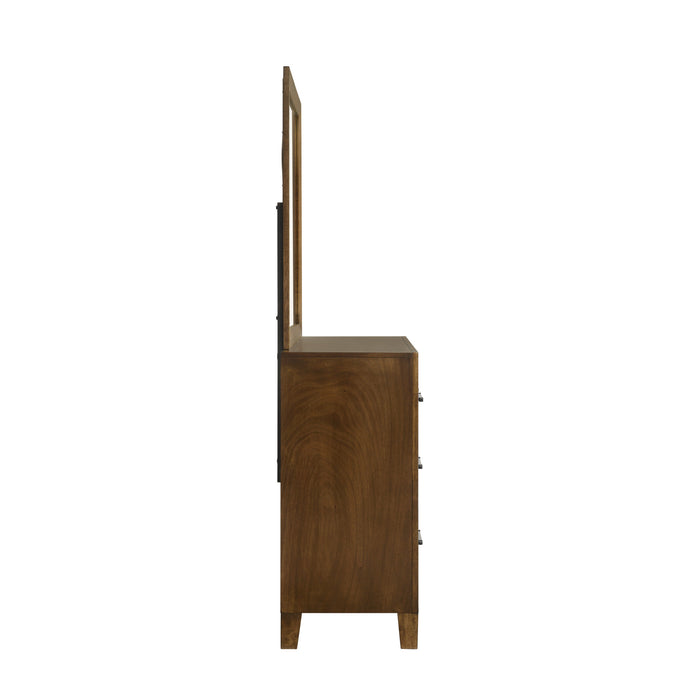 BALLARD MIRROR-WALNUT