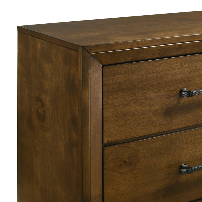 BALLARD 5 DRAWER CHEST-WALNUT