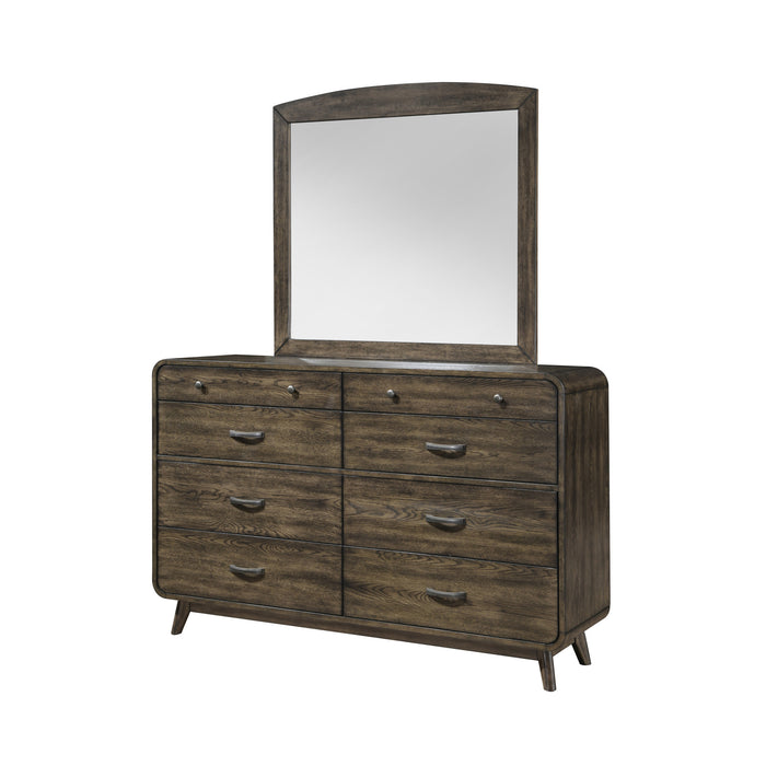REX MIRROR- WALNUT