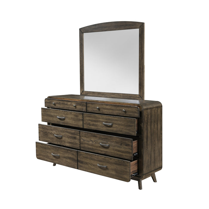 REX MIRROR- WALNUT