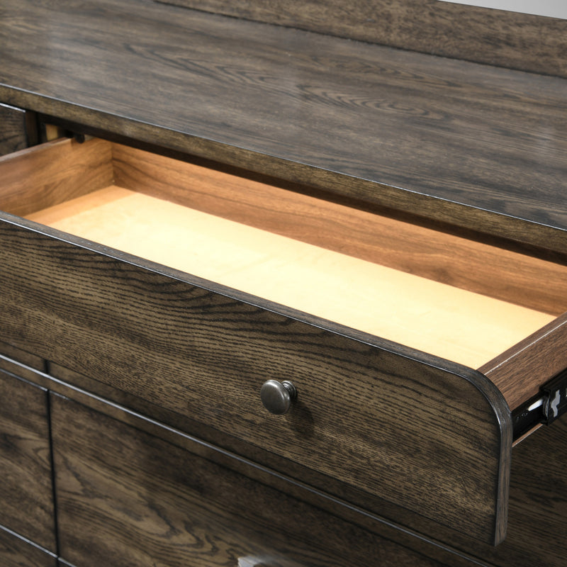 REX MIRROR- WALNUT