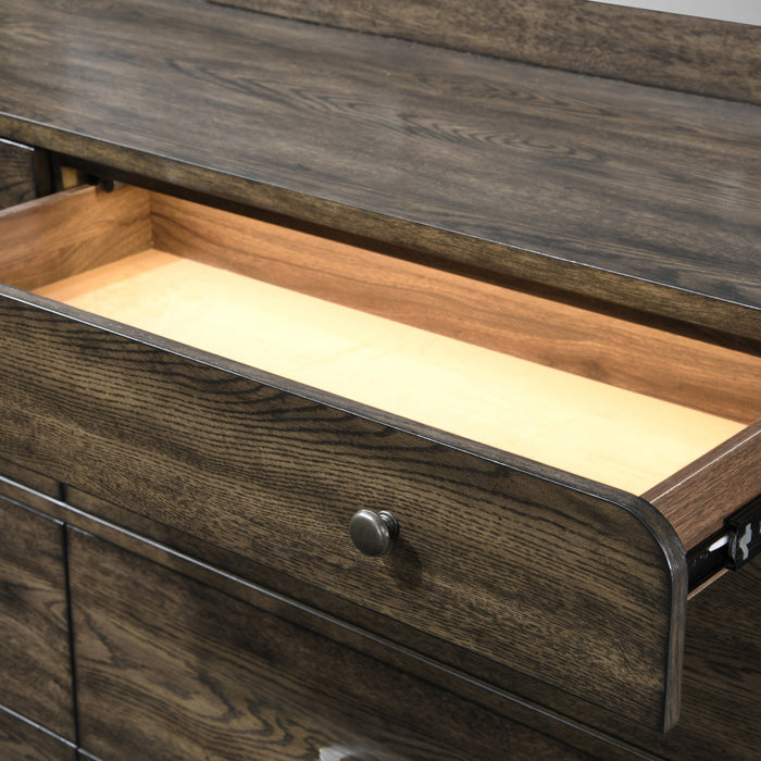 REX MIRROR- WALNUT
