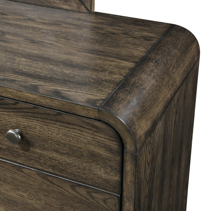REX MIRROR- WALNUT