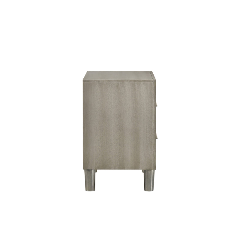 LENNOX 2 DRAWER NIGHTSTAND-GRAY