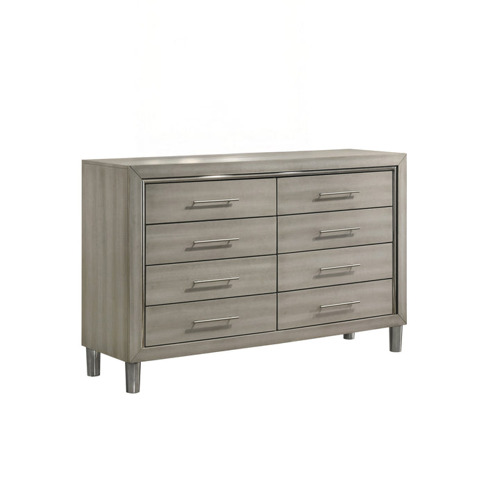 LENNOX 8 DRAWER DRESSER-GRAY