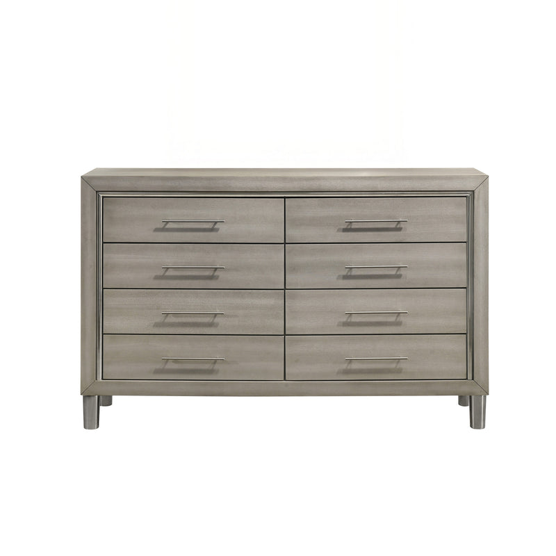 LENNOX 8 DRAWER DRESSER-GRAY