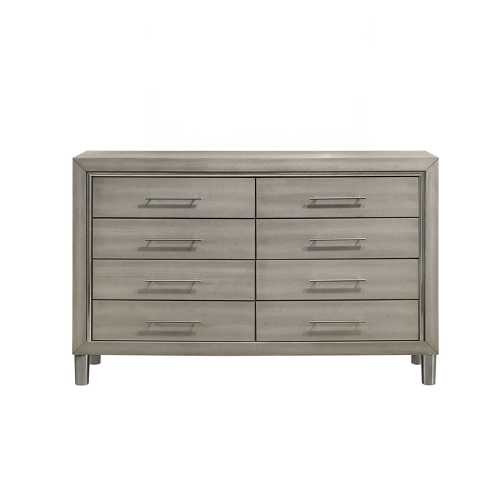 LENNOX 8 DRAWER DRESSER-GRAY