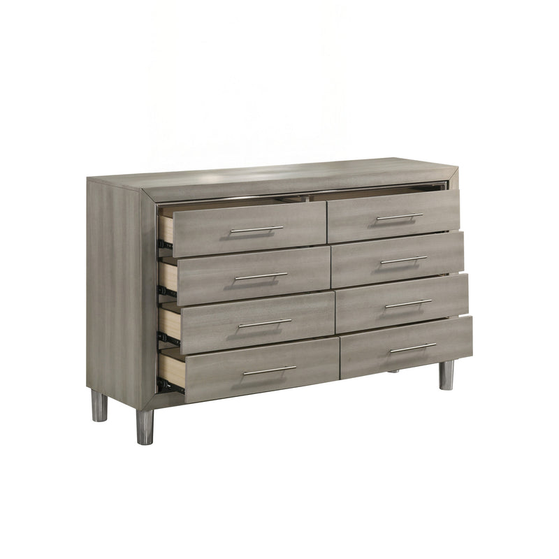LENNOX 8 DRAWER DRESSER-GRAY