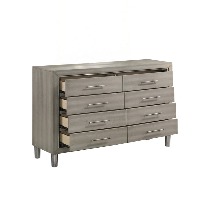 LENNOX 8 DRAWER DRESSER-GRAY