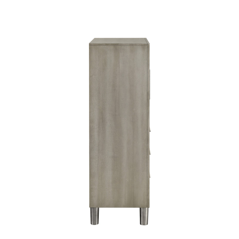 LENNOX DOOR CHEST WITH LED LIGHT-GRAY