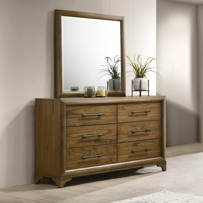 TALCOTT MIRROR- HONEY