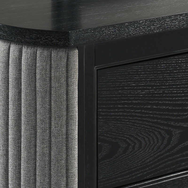 SKYLINE 2 DRAWER NIGHTSTAND-ONYX