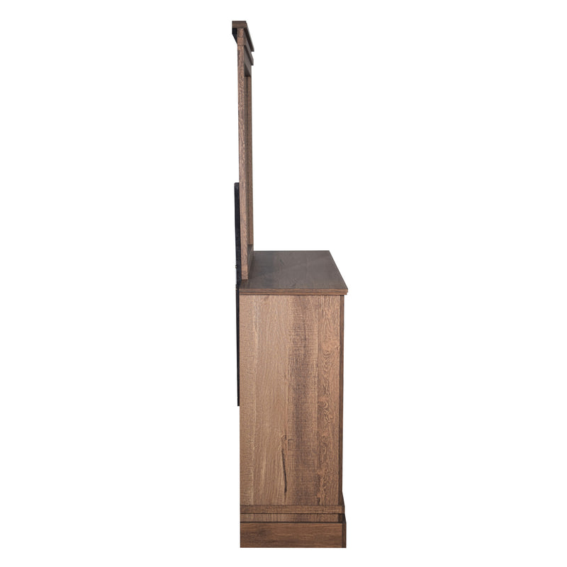 COVENTRY HALL MIRROR-PECAN