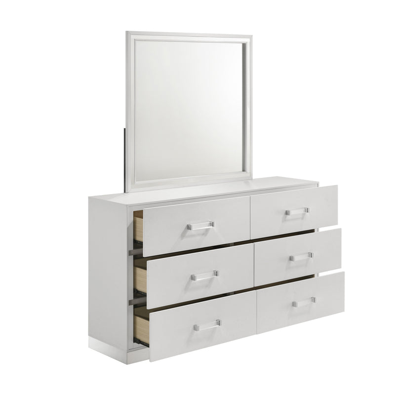 EUROPA MIRROR- WHITE