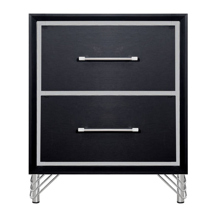 AVA 2 DRAWER NIGHTSTAND-EBONY