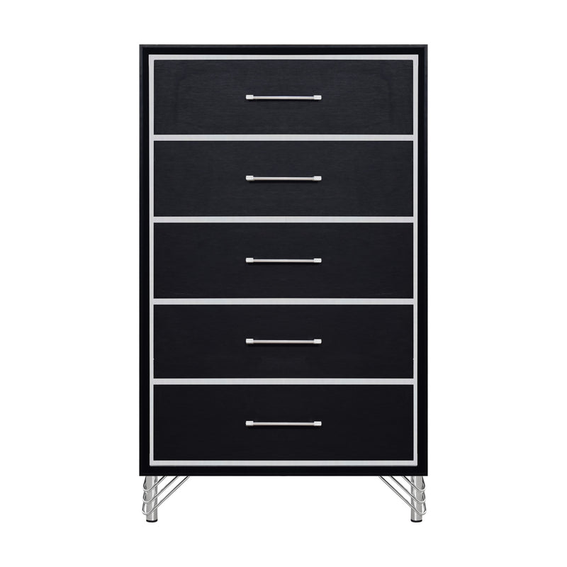 AVA 5 DRAWER CHEST-EBONY