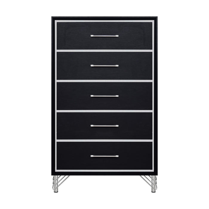 AVA 5 DRAWER CHEST-EBONY