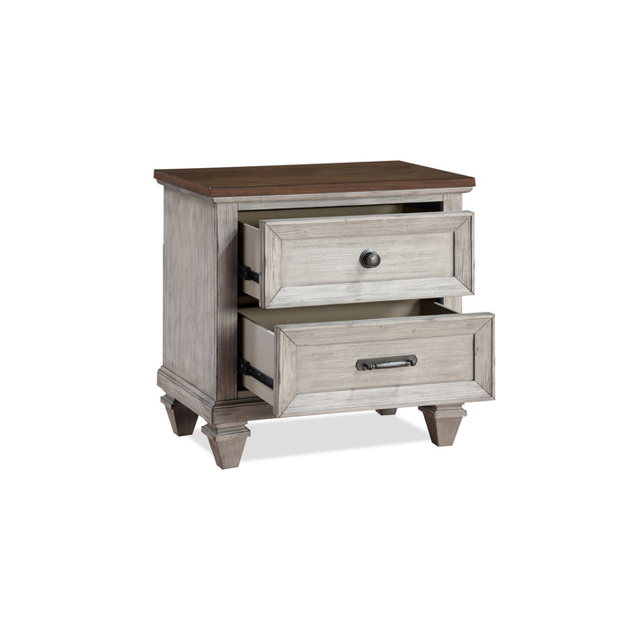 MARIANA NIGHTSTAND W/USB-VINTAGE CREME