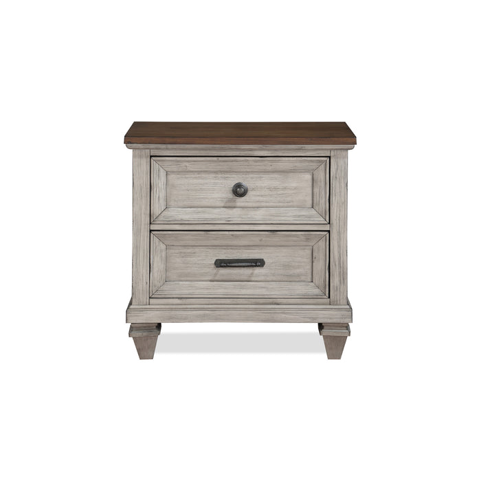MARIANA NIGHTSTAND W/USB-VINTAGE CREME