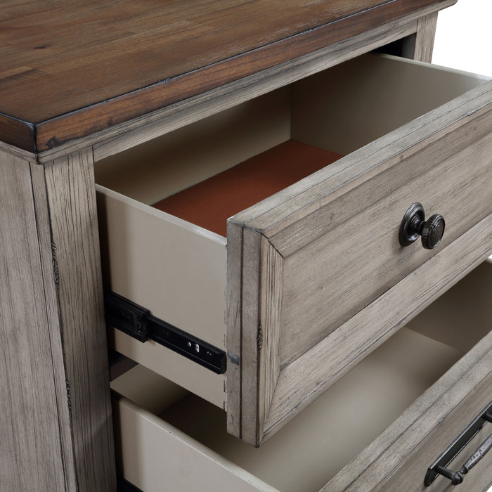 MARIANA NIGHTSTAND W/USB-VINTAGE CREME