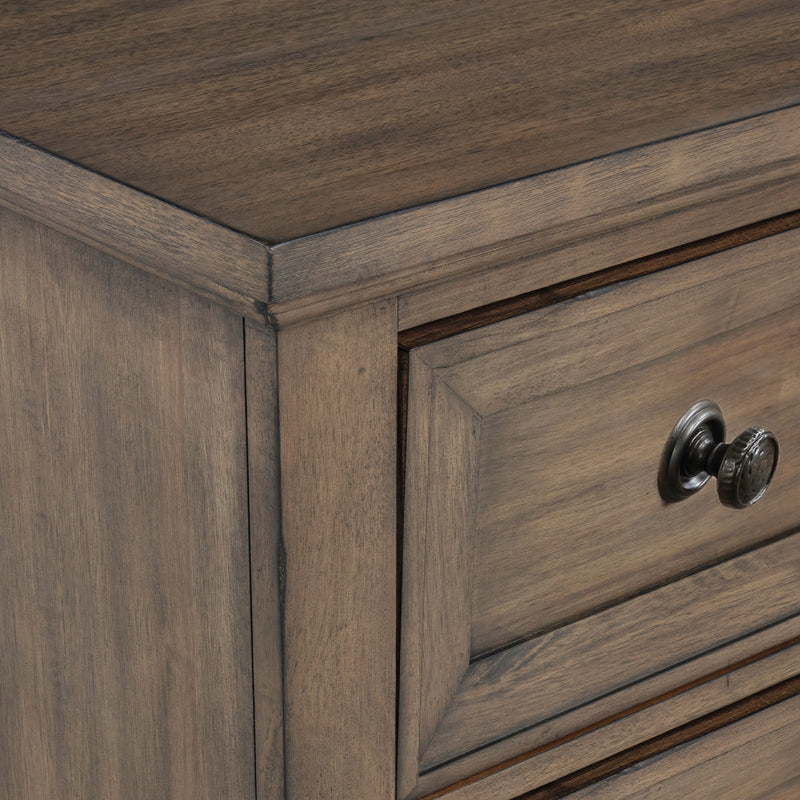 MARIANA NIGHTSTAND W/USB-VINTAGE MOCHA