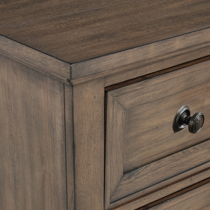 MARIANA NIGHTSTAND W/USB-VINTAGE MOCHA
