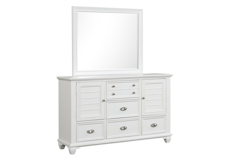 JAMESTOWN LANDSCAPE MIRROR- WHITE