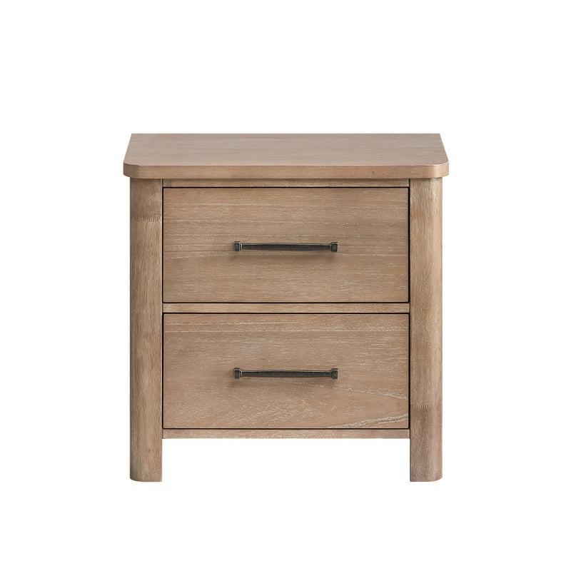 ANIKA 2 DRAWER NIGHTSTAND-NATURAL