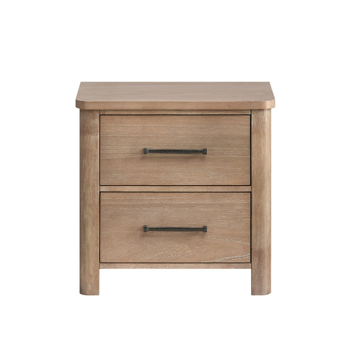 ANIKA 2 DRAWER NIGHTSTAND-NATURAL