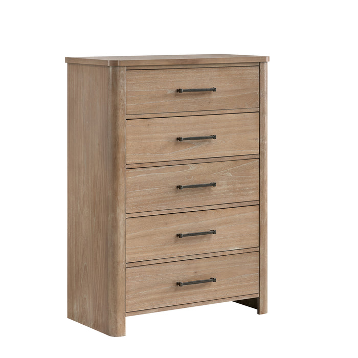 ANIKA 5 DRAWER CHEST-NATURAL