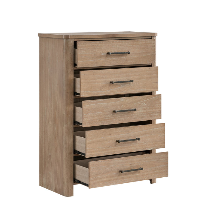 ANIKA 5 DRAWER CHEST-NATURAL