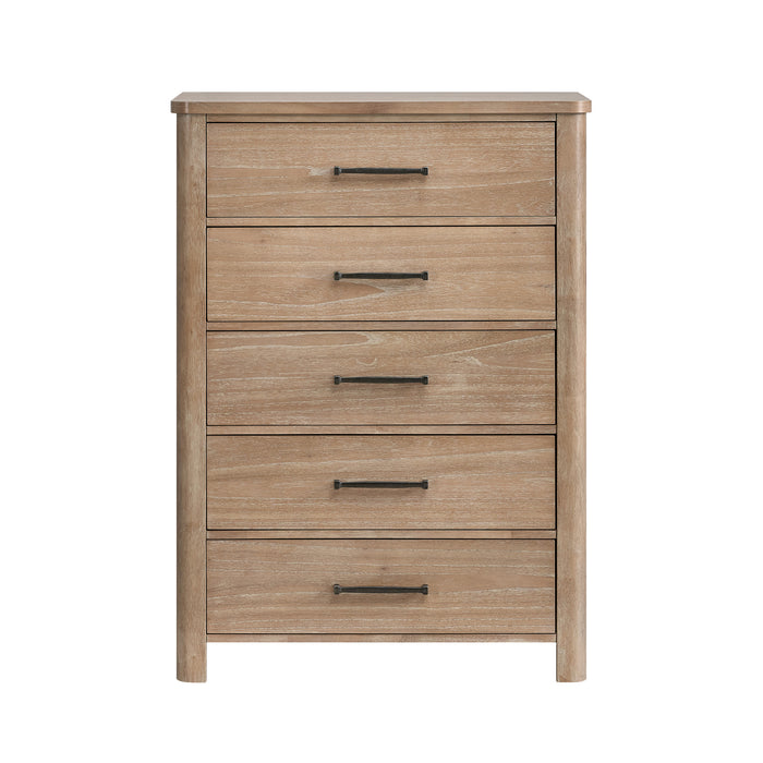 ANIKA 5 DRAWER CHEST-NATURAL