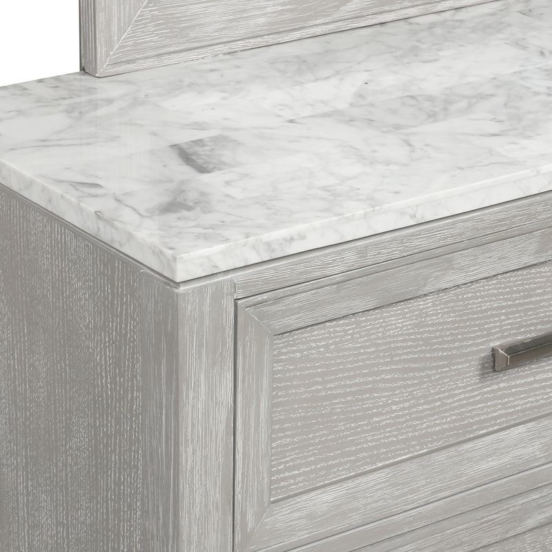 FIONA LANDSCAPE MIRROR-MIST GRAY